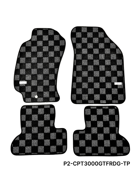 P2M Mitsubishi 3000GT / Dodge Stealth 1990-95 Race Floor Mats : Dark Grey