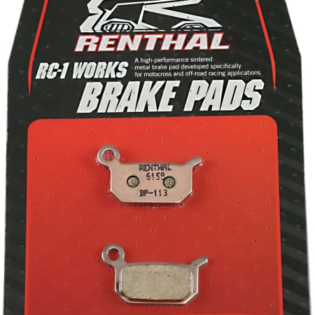 Renthal RC-1 Works Front / Rear Brake Pad Set – 21-23 Gas Gas MC50/MC-E 3/ MC-E 5 / 18-23 Husqvarna TC50/EE5 / 06-23 KTM 50sx / SX-E 5 / SX-E 3 | BP-113