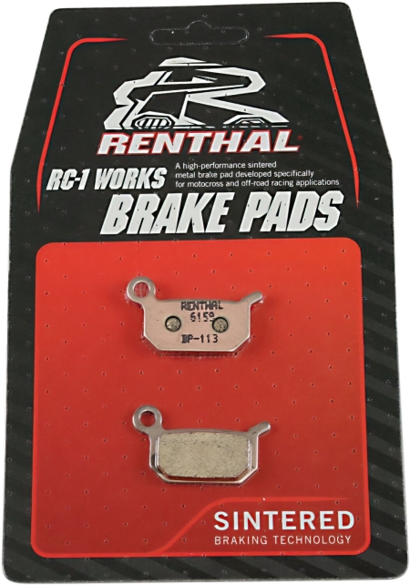 Renthal RC-1 Works Front / Rear Brake Pad Set – 21-23 Gas Gas MC50/MC-E 3/ MC-E 5 / 18-23 Husqvarna TC50/EE5 / 06-23 KTM 50sx / SX-E 5 / SX-E 3 | BP-113