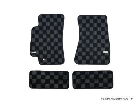 P2M Toyota Supra (A80) 1993-98 Race Floor Mats *LHD* : Dark Grey