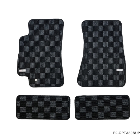 P2M Toyota Supra (A80) 1993-98 Race Floor Mats *LHD* : Dark Grey