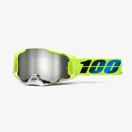 100% Armega Goggles – Koropi w/ Mirror Silver Lens