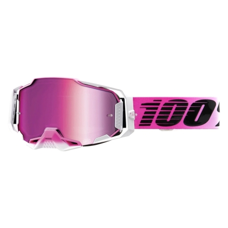 100% Armega Goggles – Harmony w/ Pink Mirror Lens