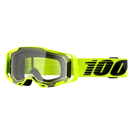 100% Armega Goggles – Nuclear Citrus w/ Clear Lens