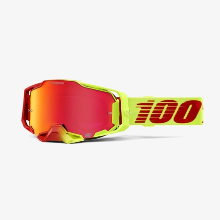 100% Armega Goggles – Solaris w/ HiPER Red Mirror Lens