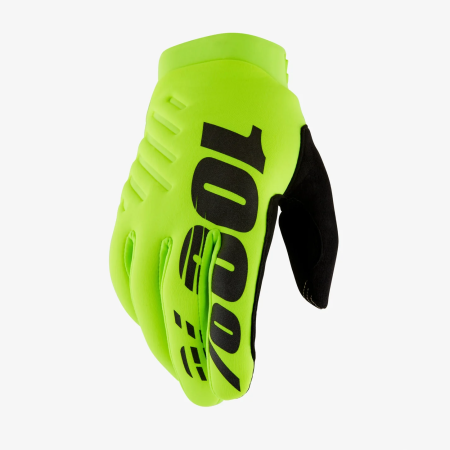 100% Percent Youth Brisker Gloves – Fluo Yellow – Youth Small | 10004-00008